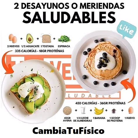 Desayunos O Meriendas Saludables Cambiatufisico Blog