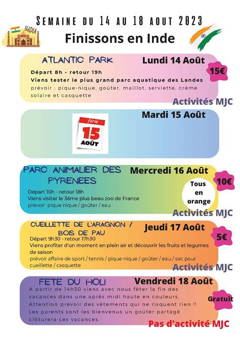 Programme Alsh Ans T Mjc Des Fleurs Saragosse