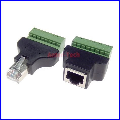 Adaptateur De Borne Vis RJ45 Femelle 8 Broches Connecteur S Parateur