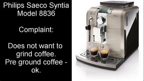 Philips Saeco Syntia Coffee Machine Grinder Not Working Fault Finding