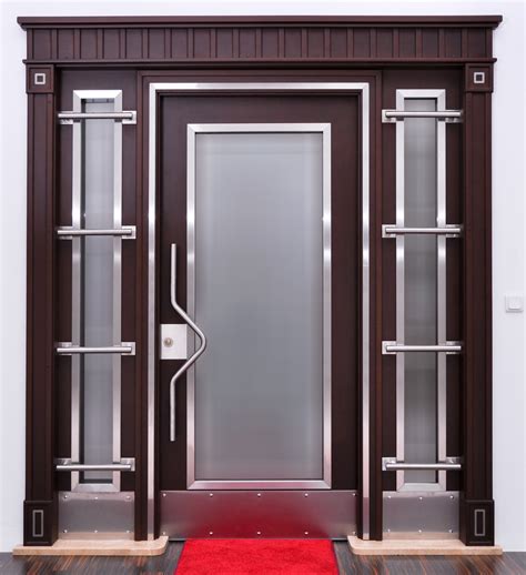 European Double Front Door Contemporary Entry New Contemporary Front