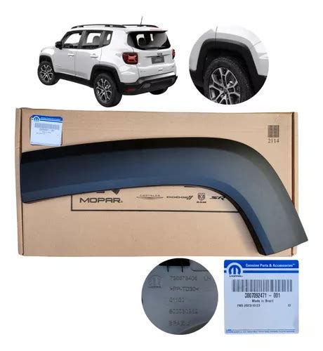 Moldura Paralama Traseiro Esquerdo Jeep Renegade Sport 15 23