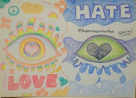 Love and Hate by Supermonsterfan on DeviantArt