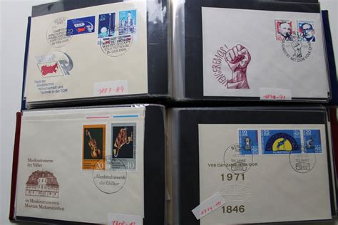 Ddr Ersttagsbriefe Sammlung In Alben Briefmarken