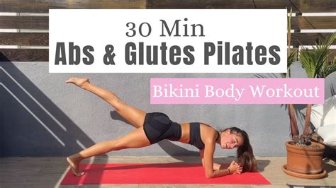 30 Min Abs And Glutes Pilates Bikini Workout No Equipment YouTube