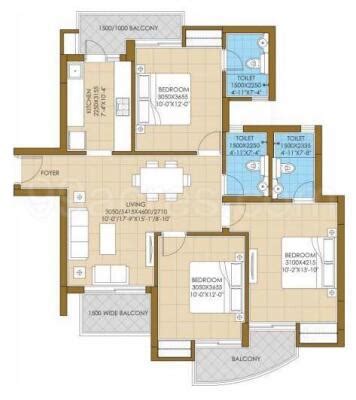 3 BHK Apartment Flat For Sale In ATS Pious Hideaways Sector 150 Noida