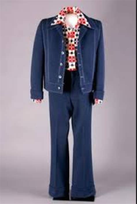 This Leisure Suit Is A Polyester Double Knit With A Patterned Shirt