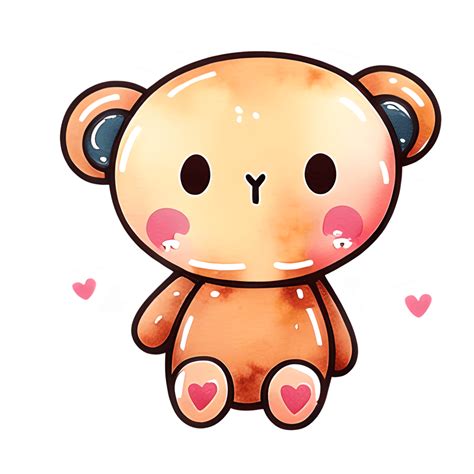 Kawaii Spooky Teddy Bear Sticker Creative Fabrica