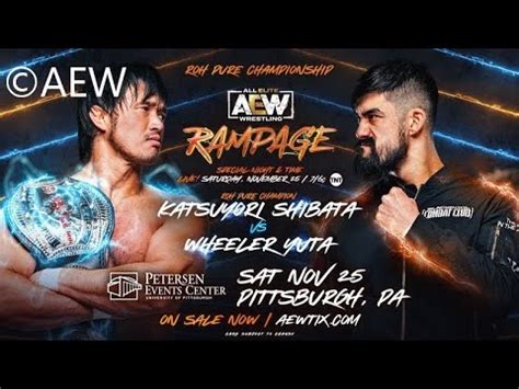 Katsuyori Shibata C Vs Wheeler Yuta ROH Pure Title Match AEW