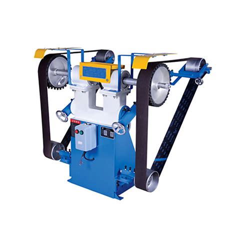 Double Heads Metal Parts Polishing Machine Sand Belt Machine China