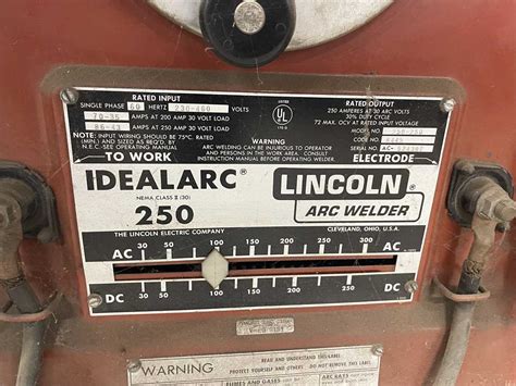 Lincoln Arc stick welder. 230-460 volt single phase. Online Government ...