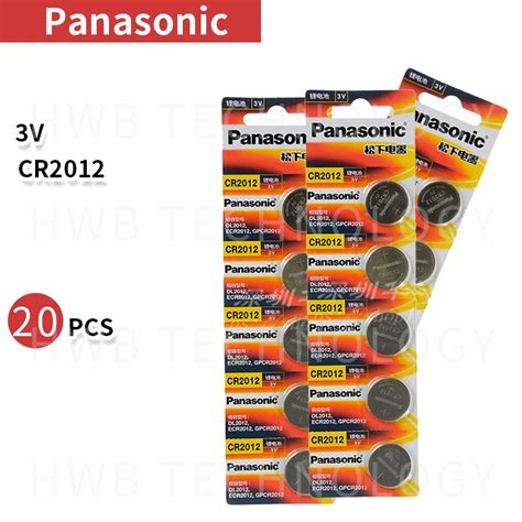 20PCS Lot New Original Panasonic CR2012 3V Button Cell Good Quality