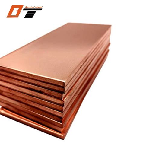 Cathode C10100 Cooper Plate Sheet High Purity 99 99 Copper Plate