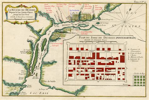 1712 Bands Of Potawatomi Settle At Fort Pontchartrain On The Detroit