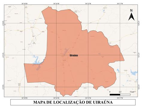 MAPA DE LOCALIZAÇÃO DE UIRAÚNA PB Spatialnode