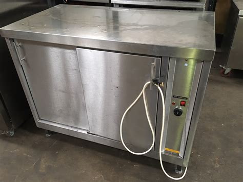 Hot Cupboard Hot Plate Serving Counter Sliding Doors Stainless Steel Used Rational