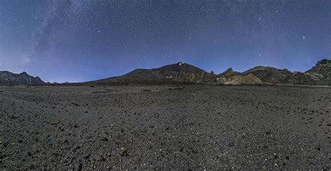 Desert Night Sky Over Rocky Mountains