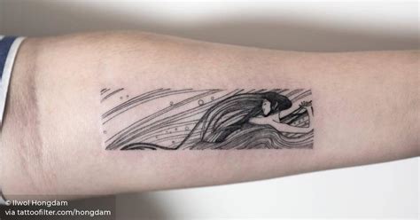 Gustav Klimt S Fish Blood Tattoo On The Inner Forearm