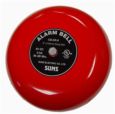 Suns Cb R Red V Alarm Bell Inch Volt Dc In Vdc