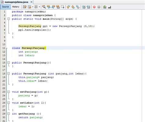 Cara Membuat Program Java Menghitung Luas Dan Keliling Persegi Panjang