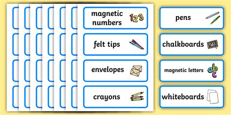 Size Editable Writing Area Resource Labels Blue