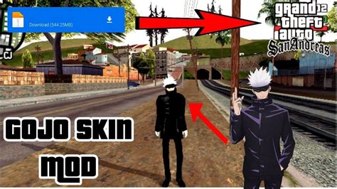 How To Install Gojo Satoru Skin Mod In Gta San Andreas Android By