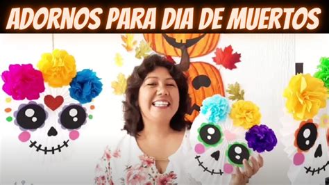 Adornos de Papel Cómo Hacer Calaveras de Papel o Rosetones YouTube