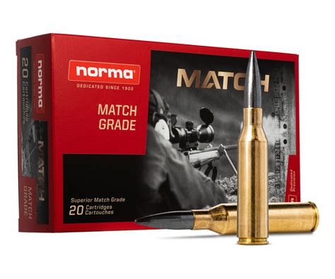 Munitions Norma Diamond Line Cal 338 NM 300 Grs HPBT Match X 20