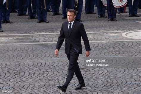 French President Emmanuel Macron Attends The Annual Bastille Day