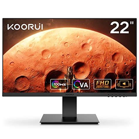 Koorui 22 Inch Computer Gaming Monitor Fhd 1080p Desktop Display With