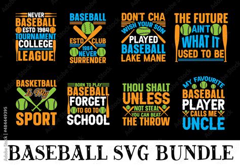 Baseball Design Svg Bundle Cut Files For Cutting Machines Like Cricut