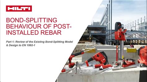 Introduction To Post Installed Rebar Ask Hilti