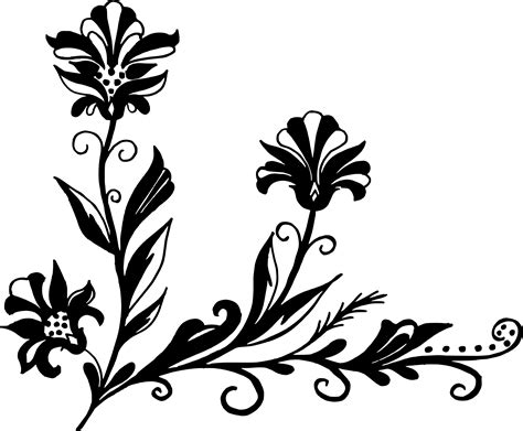 Free 124 Corner Flower Design Svg Svg Png Eps Dxf File