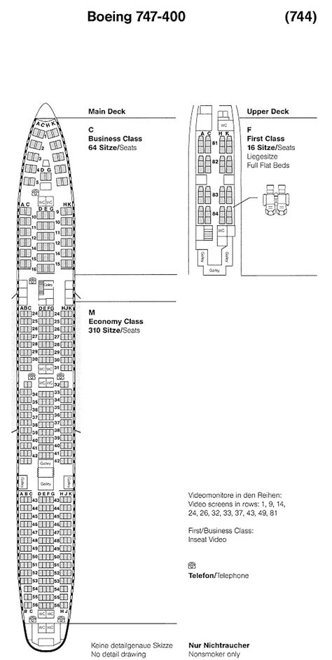 Sitzplan Boeing 747 8 Lufthansa