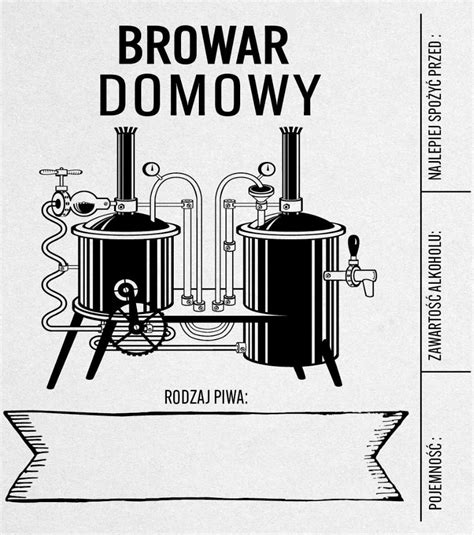 Sztuk Etykiety Na Browar Domowy Folia Gda Sk Kup Teraz Na