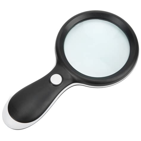 10x Led Magnifying Glass Abs Handheld Illuminated Reading Magnifier Magnifying Lens For Stamps