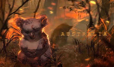 Australian Bushfire crisis by Norvadier on DeviantArt