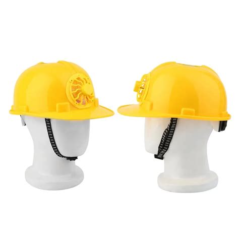 Leshp Solar Safety Helmet Outdoor Solar Energy Cooling Cool Fan Safety