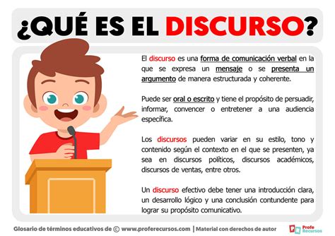 Qué es un Discurso Definición de Discurso