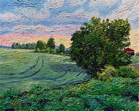 Original Impasto Impressionist Oil Landscape Painting Quiet Etsy Uk