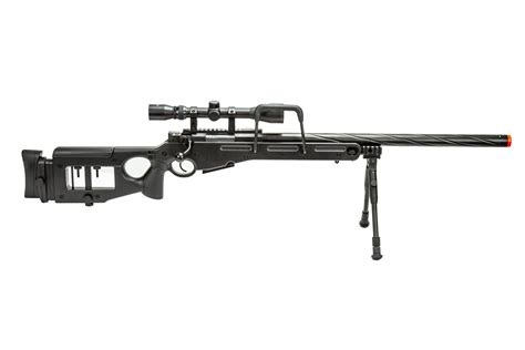 WellFire SV98 Bolt Action Airsoft Sniper Rifle W Bipod Gray