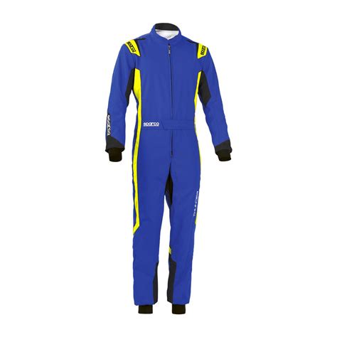 Sparco Kartoverall Thunder My Blau Gelb Cik Fia Gelb Blau