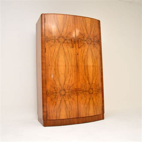 S Art Deco Figured Walnut Wardrobe Retrospective Interiors