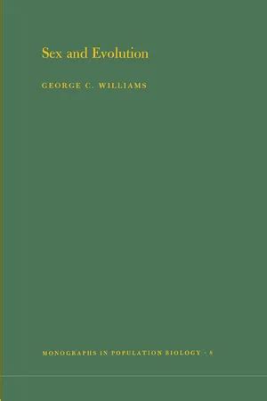 PDF Sex And Evolution By George Christopher Williams 9780691081526 9780691209920