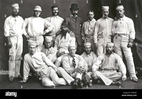 AUSTRALIAN TEST CRICKET TEAM of 1878 Stock Photo - Alamy