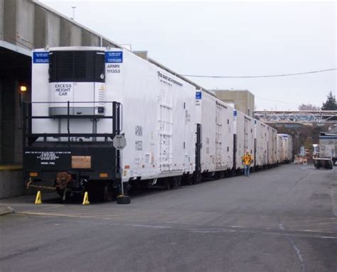 Refrigerated Railcar At Bellingham Cold Storage Dock 11 Bellingham