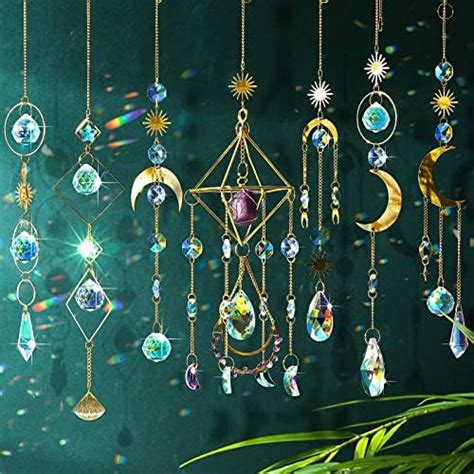 Amazon 4 PCS Crystal Suncatcher Window Hanging Sun Catcher Tree Of