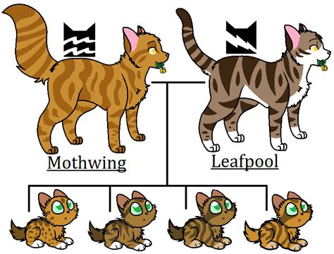 Mothwing and Leafpool's kits by Warrior-SpaceRanger on DeviantArt