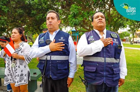 Muni San Borja On Twitter Se Realiz La Ceremonia Del Izamiento