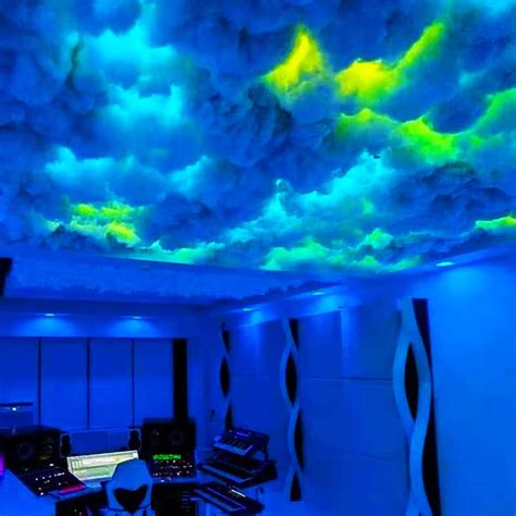 Zzyyzz Led Lumi Res Veilleuse Atmosph Re De No L Applique Murale Nuage